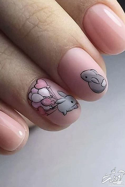 طرح ناخن خرگوشی